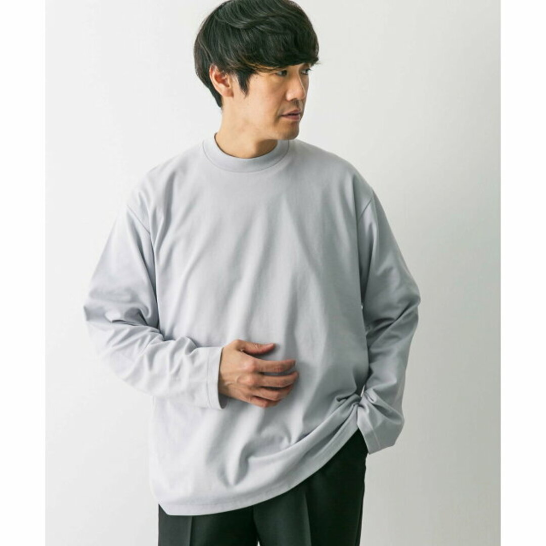 URBAN RESEARCH DOORS(アーバンリサーチドアーズ)の【L.GRAY】【M】『イージーケア』ポンチロングスリーブTシャツ メンズのトップス(Tシャツ/カットソー(半袖/袖なし))の商品写真