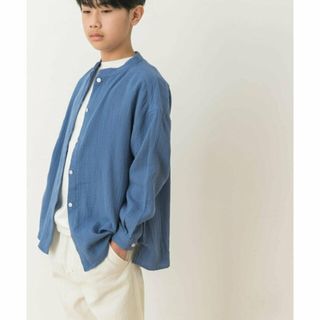 アーバンリサーチドアーズ(URBAN RESEARCH DOORS)の【BLUE】『WEB/一部店舗限定』Wガーゼルーズシャツ(KIDS)(その他)