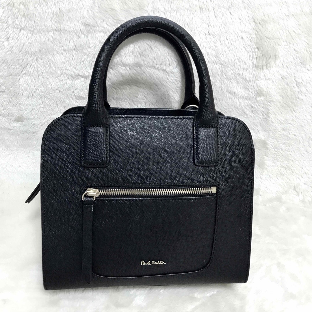 Paul Smith(ポールスミス)の極美品 Paul Smith 2way ブラックフォーマル ハンドバッグ ロゴ レディースのバッグ(ショルダーバッグ)の商品写真