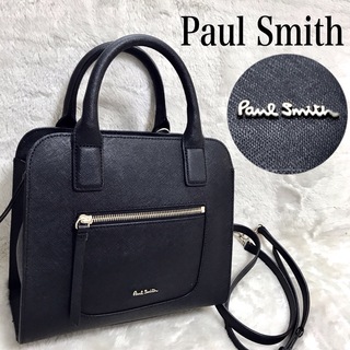 ポールスミス(Paul Smith)の極美品 Paul Smith 2way ブラックフォーマル ハンドバッグ ロゴ(ショルダーバッグ)