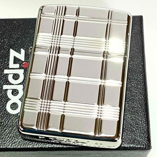 ジッポー(ZIPPO)のZippo 限定100個生産品 アーマー ラインカット クロス シルバー(タバコグッズ)