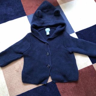 ベビーギャップ(babyGAP)のBabyGap クマ耳カーディガン 60(カーディガン/ボレロ)