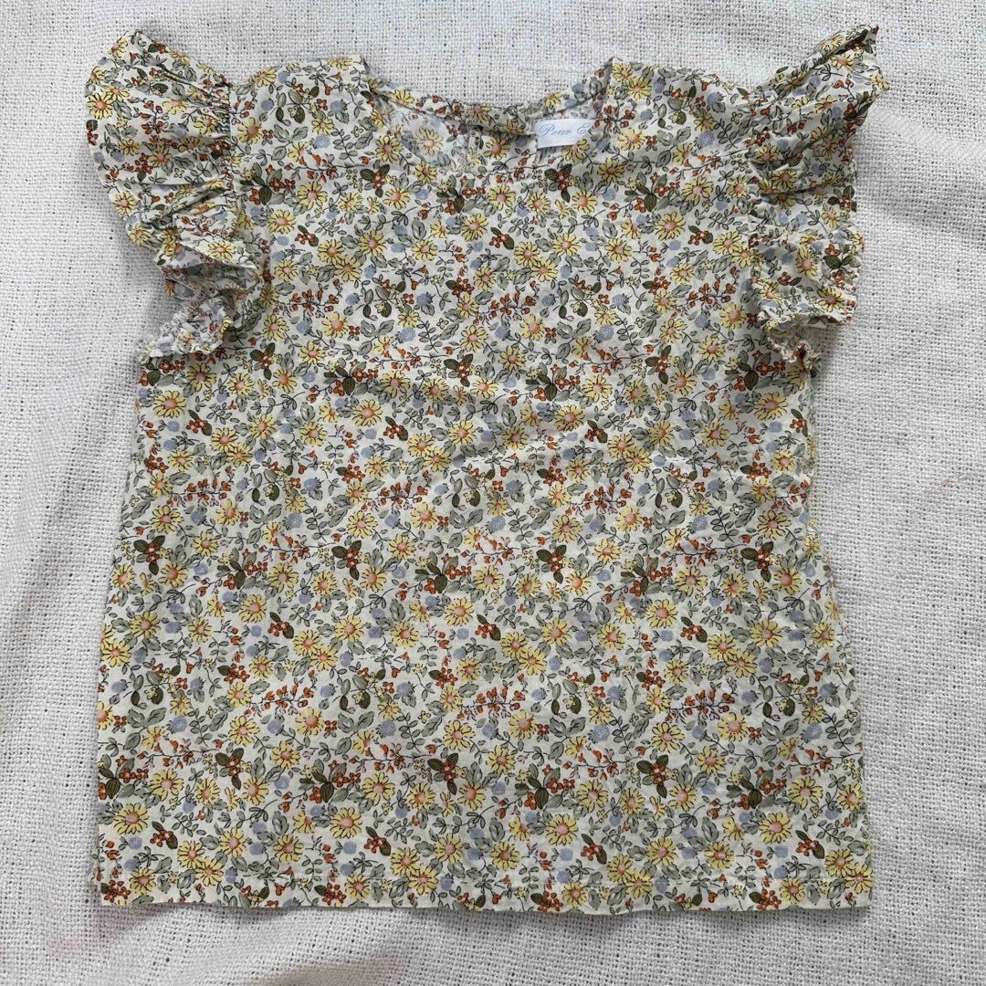 petit main(プティマイン)の花柄ブラウス 110-120 キッズ/ベビー/マタニティのキッズ服女の子用(90cm~)(ブラウス)の商品写真