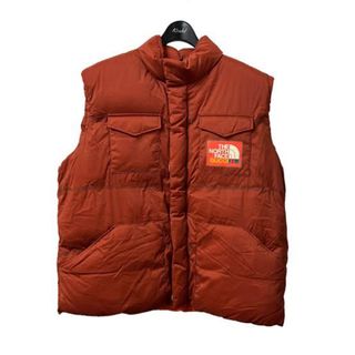 新品　3XL 正規品 GUCCIグッチノースフェイス  ダウンベスト　茶色