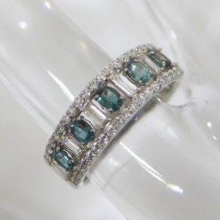 【Jewelry】Pt900 アレキサンドライトリング A0.47ct D0.56ct 13号/hm10002tg(リング(指輪))