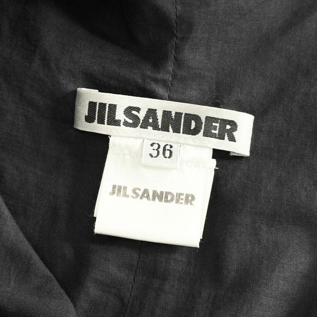 Jil Sander(ジルサンダー)の17b6 JIL SANDER ジルサンダー バックオープンドレスワンピース 36 ブラック イタリア製 ノースリーブ セミフォーマル パーティ レディースのワンピース(ロングワンピース/マキシワンピース)の商品写真