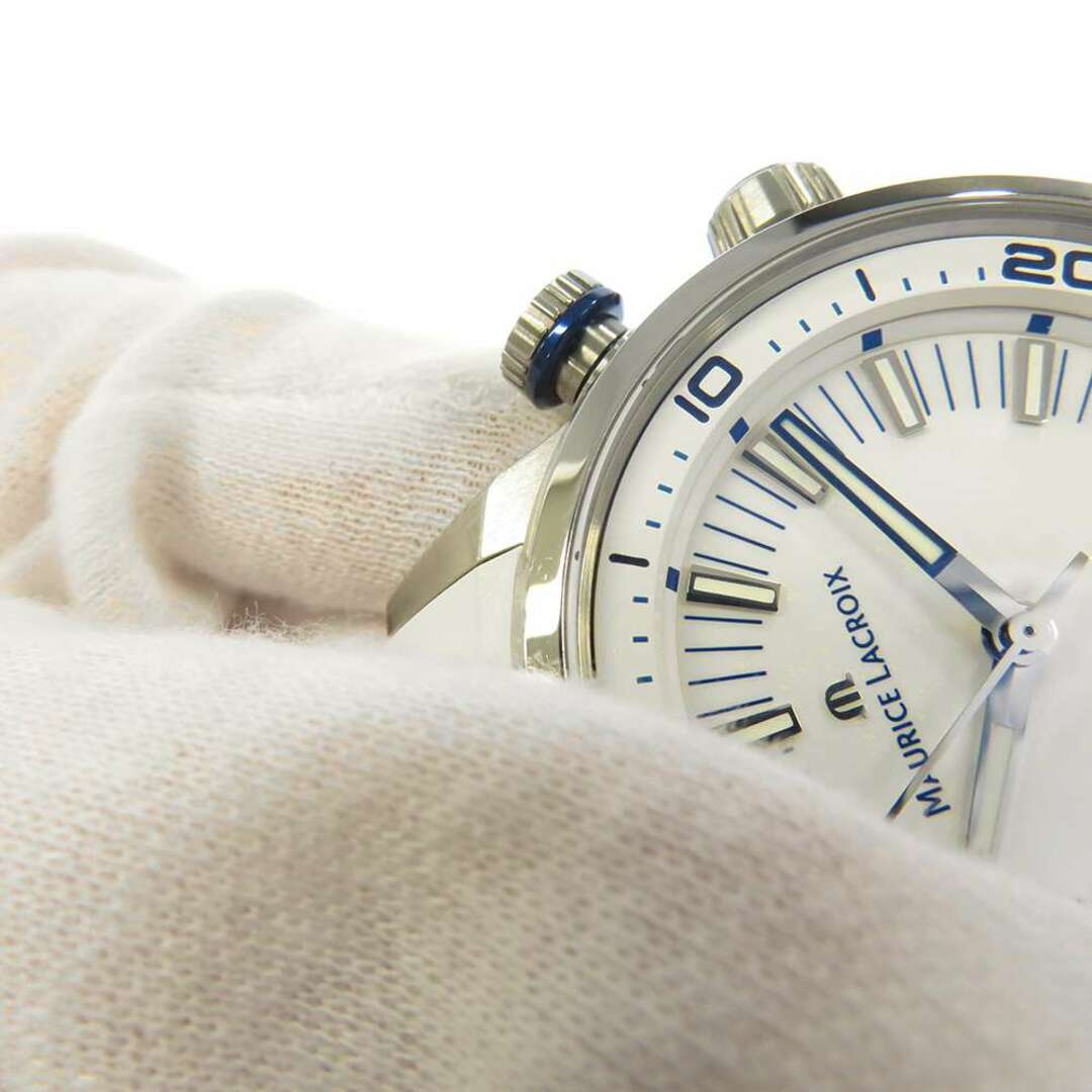 MAURICE LACROIX(モーリスラクロア)のモーリスラクロア ポントス ダイバー PT6248-SS00L-130-4 白文字盤 メンズの時計(腕時計(アナログ))の商品写真