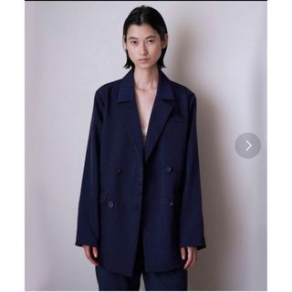 ロク(6 (ROKU))のenof / twill jacket (navy / Mサイズ)(テーラードジャケット)