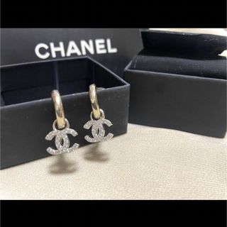 シャネル　ココマーク　フープ　ピアス　シルバー　BTS 箱付きその金額で購入したいです^_^