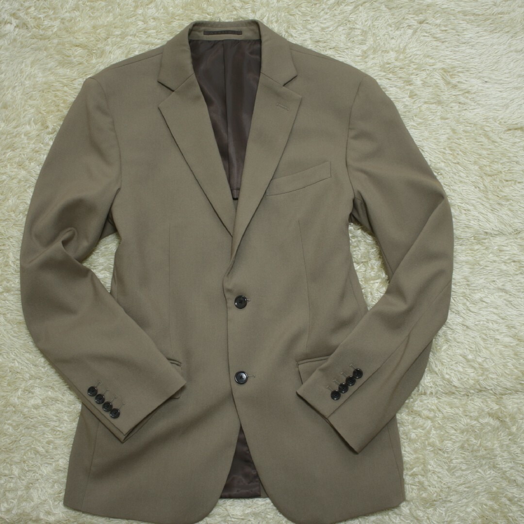 GU(ジーユー)のGU Setup Khaki Jacket Lsize Pants Ssize メンズのスーツ(セットアップ)の商品写真