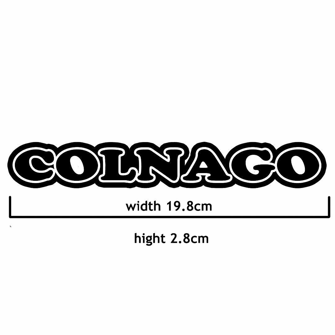 ＜D02＞ カッティングシート　COLNAGO　コルナゴ　２枚セット　ステッカー スポーツ/アウトドアの自転車(その他)の商品写真