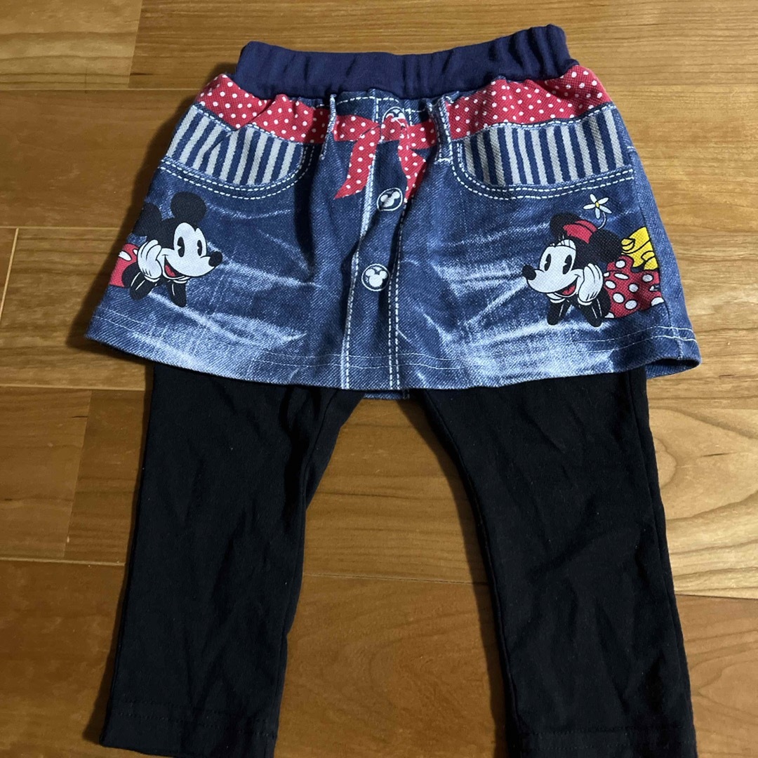 Disney(ディズニー)のディズニー　スカート付きレギンス　95  ミッキー　ミニー キッズ/ベビー/マタニティのキッズ服女の子用(90cm~)(パンツ/スパッツ)の商品写真