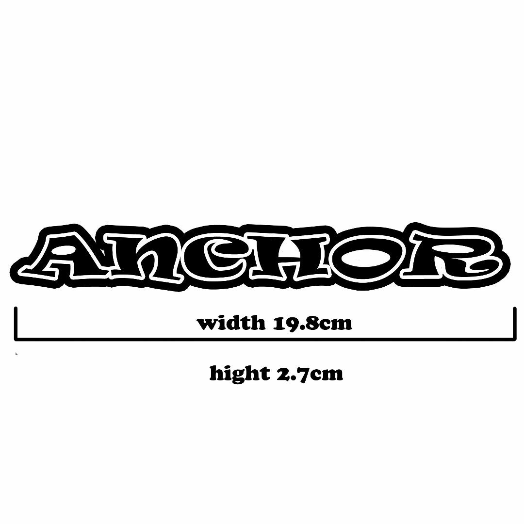 ＜D3＞ カッティングシート　ANCHOR　アンカー　２枚セット　ステッカー スポーツ/アウトドアの自転車(その他)の商品写真