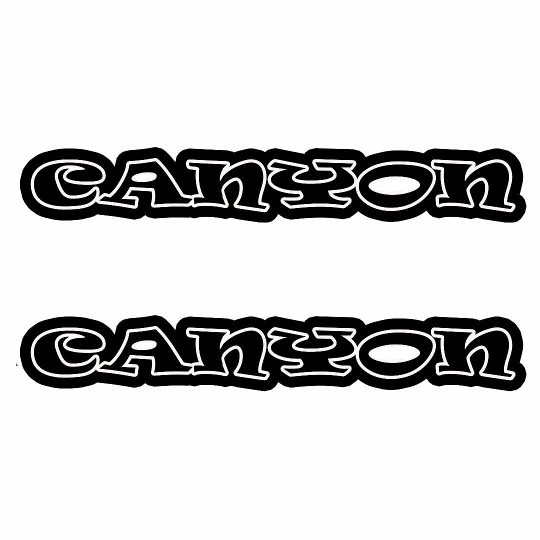 ＜D3＞ カッティングシート　CANYON　キャニオン　２枚セット　ステッカー スポーツ/アウトドアの自転車(その他)の商品写真