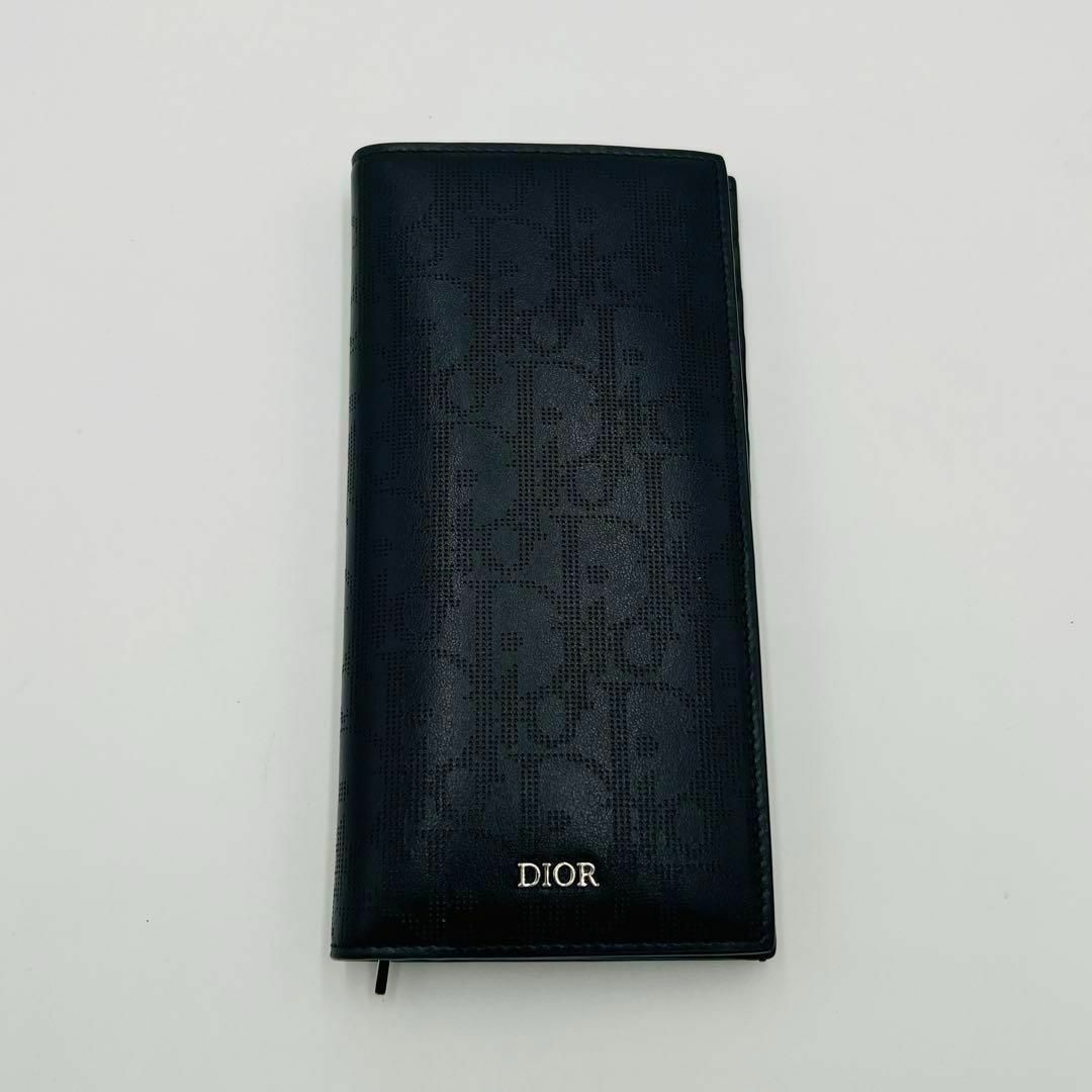 Christian Dior(クリスチャンディオール)の美品 ChristianDior ディオール オブリーク カーフレザー 長財布 メンズのファッション小物(折り財布)の商品写真