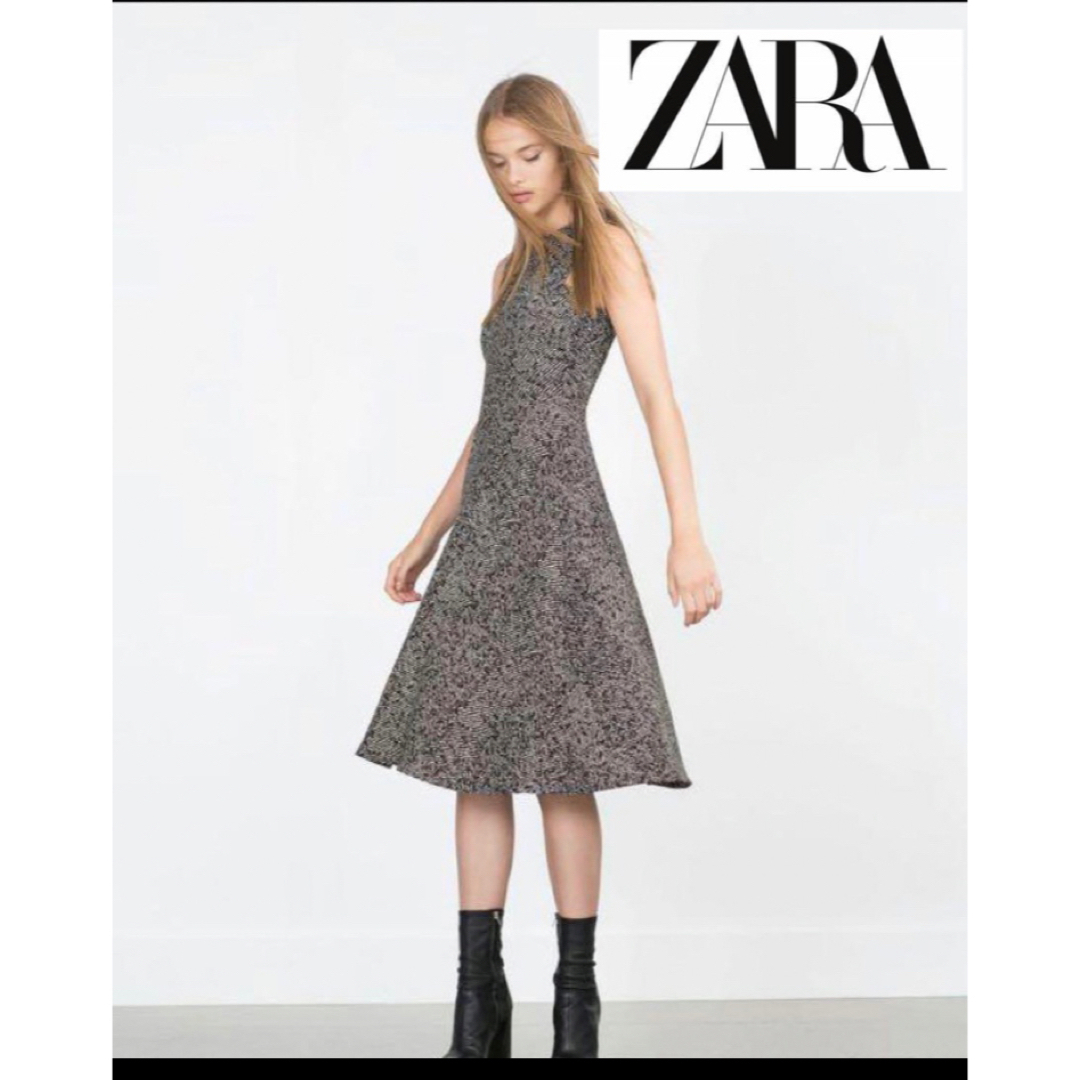 ZARA(ザラ)のZARA ワンピース　重ね着　フォーマル　結婚式　卒業式　大きめ　マタニティ レディースのフォーマル/ドレス(その他ドレス)の商品写真