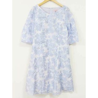 トッカ(TOCCA)の【春物 新入荷】☆TOCCA/トッカ☆2021年製/PRIMURA GARDEN MINI DRESS/ミニドレス/ワンピース/Vネック/バックジップ/ポケット/五分袖/ミディ丈 ライトブルー/青 レディース 4【中古】春夏 onepi 402042(その他)