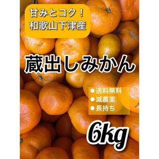 和歌山県下津産　蔵出しみかん 6kg サイズ混合 甘い コク　下津みかん　訳あり(フルーツ)