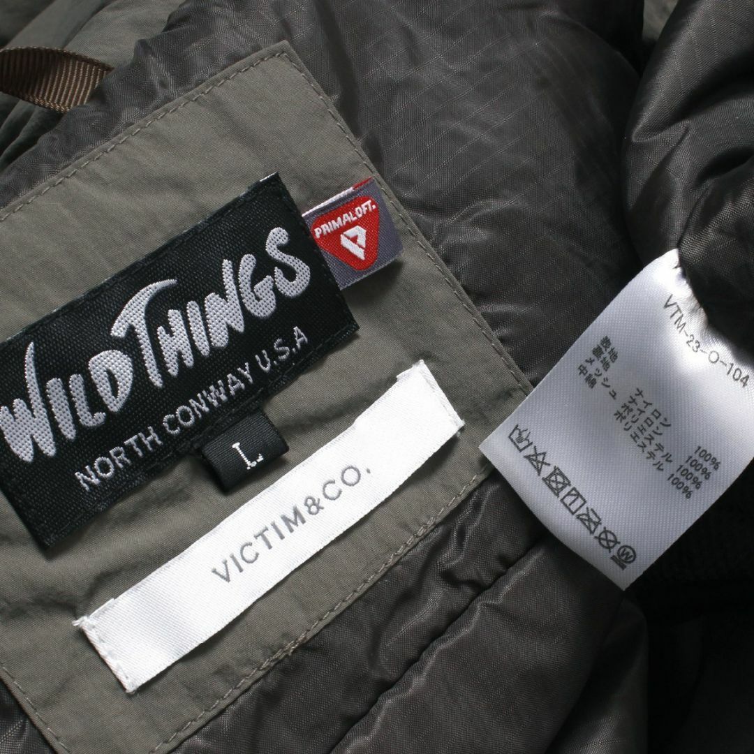 VICTIM(ヴィクティム)の別注 VICTIM WILD THINGS モンスターベスト MONSTER L メンズのジャケット/アウター(ダウンベスト)の商品写真