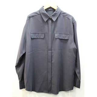 アクアスキュータム(AQUA SCUTUM)の【新入荷】★Aquascutum/アクアスキュータム★長袖ブラウス/シャツブラウス/きれいめ/シンプル/ブラウス/長袖 ネイビー/紺 レディース F【中古】春夏秋冬 131042(シャツ/ブラウス(半袖/袖なし))