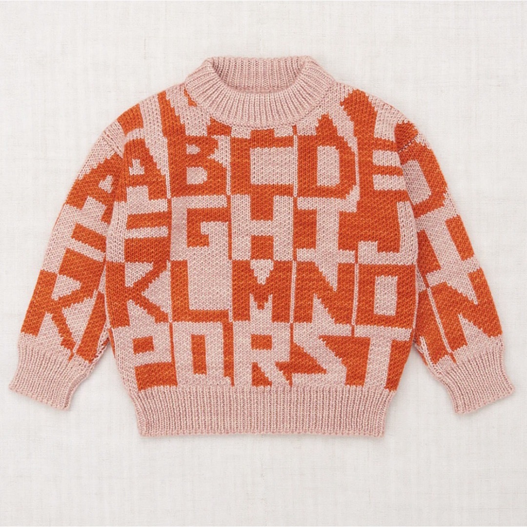 Misha & Puff(ミーシャアンドパフ)のmishaandpuff Alphabet Sweater 3Y キッズ/ベビー/マタニティのキッズ服女の子用(90cm~)(ニット)の商品写真