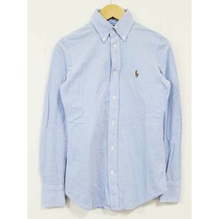 ラルフローレン(Ralph Lauren)の【春物 新入荷】☆POLO RALPH LAUREN/ポロラルフローレン☆ポニー刺繍オックスフォードシャツ/シャツ/ブラウス/長袖/ワンポイント/カジュアル ブルー/青 レディース XS【中古】春秋 402042(シャツ/ブラウス(半袖/袖なし))