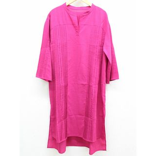 アドーア(ADORE)の【春物 新入荷】‡ADORE/アドーア‡シアーボイルチュニックブラウス/七分袖 ピンク レディース 38【中古】春夏 621042(シャツ/ブラウス(半袖/袖なし))