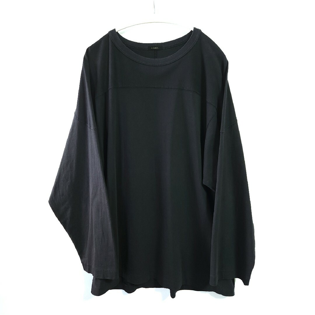 19aw comoli フットボールTシャツ チャコール