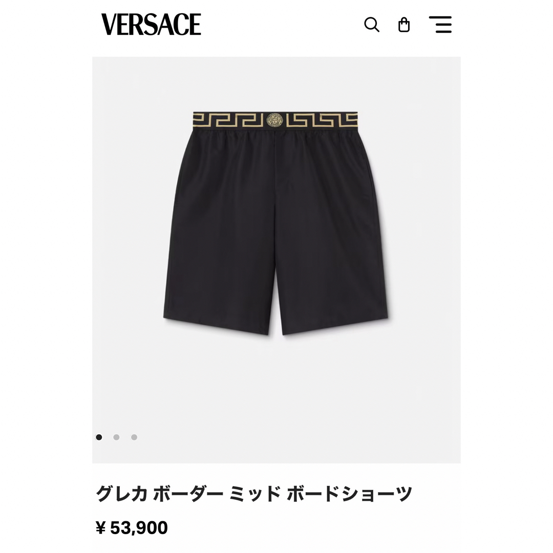 VERSACE(ヴェルサーチ)の新品 Versace スイムハーフパンツ 水着 ヴェルサーチ メンズの水着/浴衣(水着)の商品写真