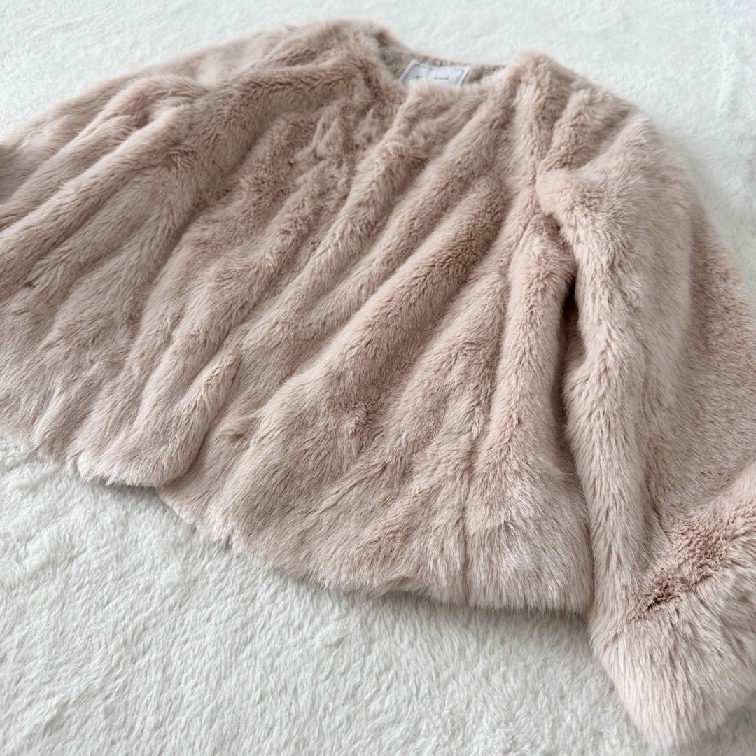 Couture Brooch(クチュールブローチ)の˚✧クチュールブローチ✧༚アウター　ファーコート　羽織り　大人可愛い　ピンク　M レディースのジャケット/アウター(毛皮/ファーコート)の商品写真