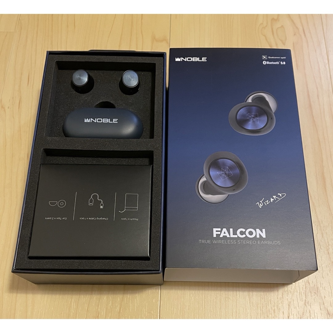 Noble(ノーブル)のNOBLE 完全ワイヤレスイヤホン FALCON スマホ/家電/カメラのオーディオ機器(ヘッドフォン/イヤフォン)の商品写真