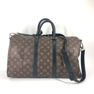 ルイヴィトン(LOUIS VUITTON)のルイヴィトン LOUIS VUITTON キーポル・バンドリエール45  M56711 モノグラムマカサー ショルダーバッグ 斜め掛け ボストンバッグ モノグラムキャンバス ブラウン(ボストンバッグ)