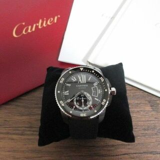 カルティエ(Cartier)の☆カルティエ カリブルドゥ カルティエ ダイバー メンズ 自動巻き 腕時計☆美品(腕時計(アナログ))