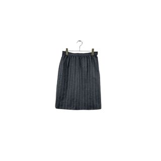 GIVENCHY gray stripe skirt ジバンシィ タイトスカート グレー ストライプ サイズ10 レディース ヴィンテージ ネ(ミニスカート)