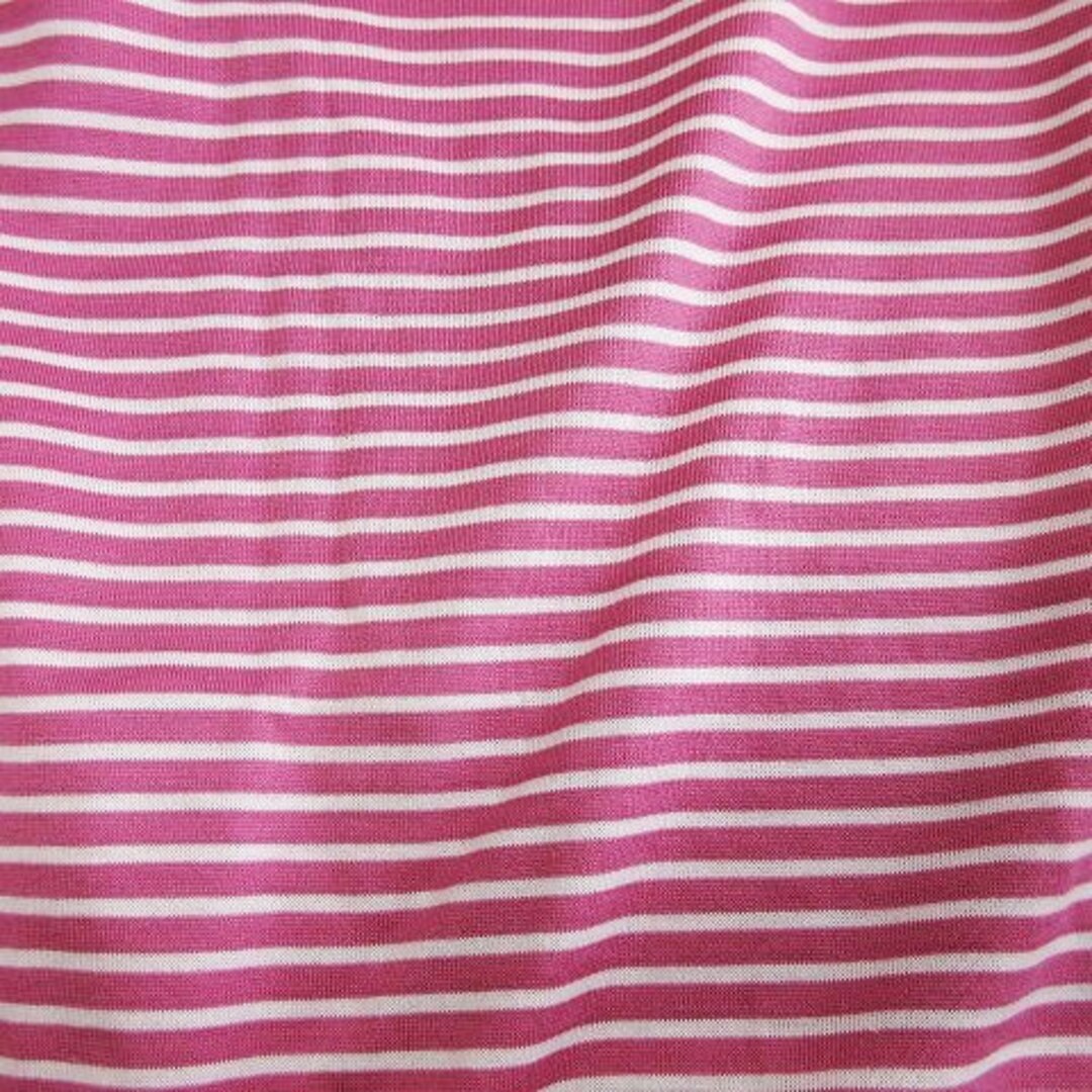 leilian(レリアン)のレリアン タグ付き Tシャツ カットソー 半袖 ボーダー ピンク 9 M位 レディースのトップス(Tシャツ(半袖/袖なし))の商品写真