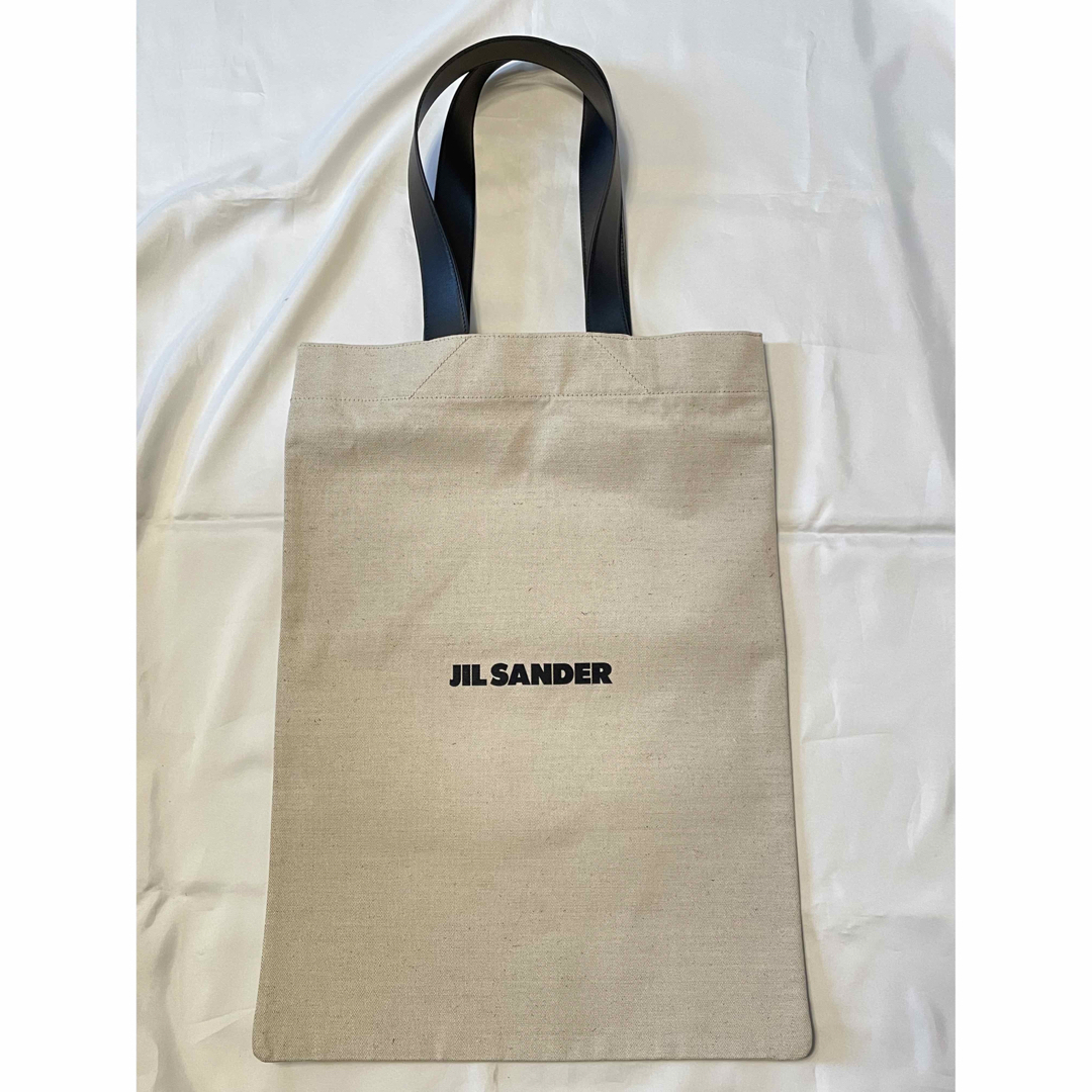 Jil Sander(ジルサンダー)の■ JIL SANDER フラットショッパーL キャンバス トートバッグ ■ メンズのバッグ(トートバッグ)の商品写真