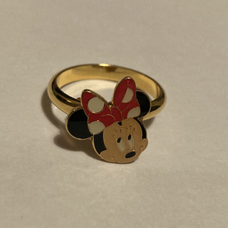 ディズニー(Disney)の美品　ミニー　ゴールドリング(リング(指輪))