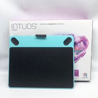 ワコム(Wacom)のワコム Intuos Comic Sサイズ ミントブルー CTH-490/B(PC周辺機器)