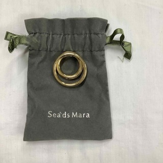 シーズマーラ　リング　ゴールド　seads mara 保存袋(リング(指輪))