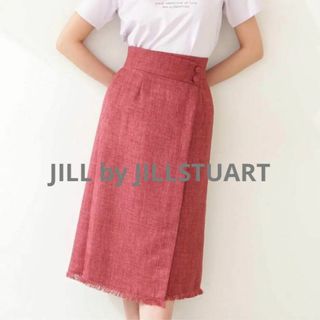 ジルバイジルスチュアート(JILL by JILLSTUART)の【未使用】JILL by JILLSTUART フリンジツイードスカート(ロングスカート)