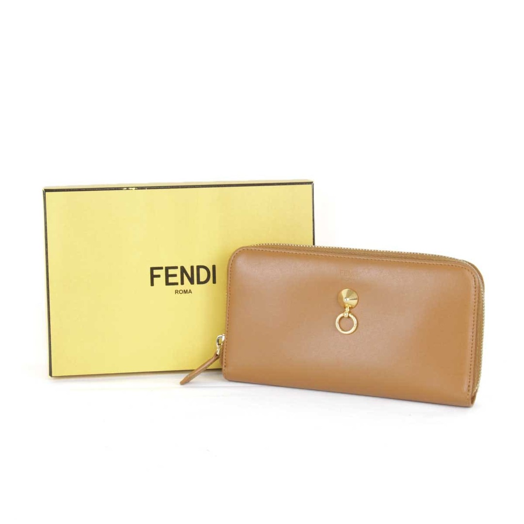 FENDI(フェンディ)の良品『USED』 FENDI フェンディ バイ ザ ウェイ 長財布 レザー キャメル【中古】 レディースのファッション小物(財布)の商品写真