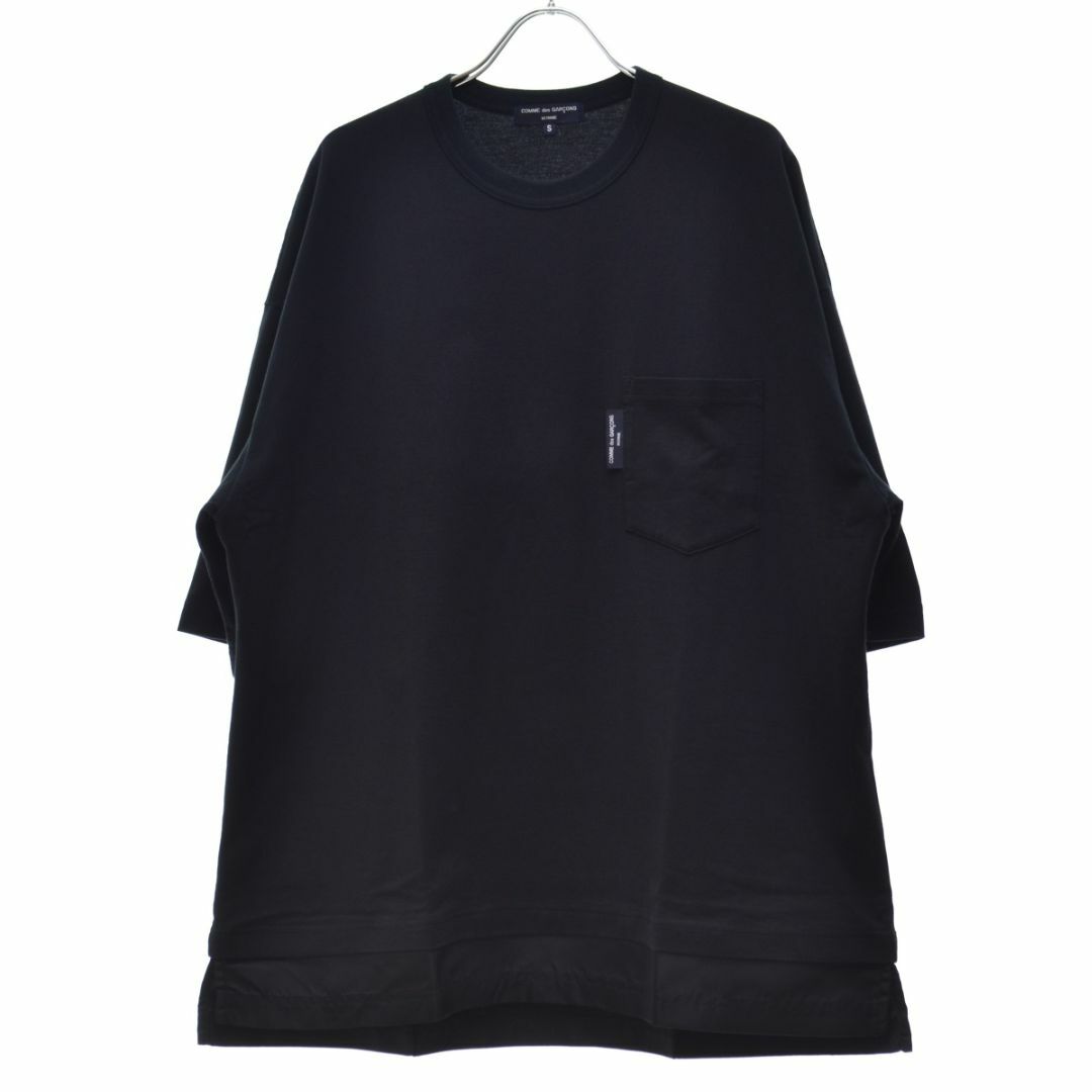 COMME des GARCONS HOMME PLUS(コムデギャルソンオムプリュス)の【COMME des GARCONS HOMME】綿天竺×ナイロンツイルTシャツ メンズのトップス(Tシャツ/カットソー(半袖/袖なし))の商品写真