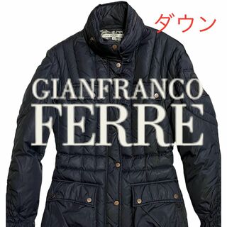 ジャンフランコフェレ(Gianfranco FERRE)のセール！FERRE  フェレ　ダウン　防寒　ブルゾン　レディース42(ダウンジャケット)