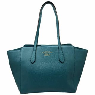 グッチ(Gucci)のGUCCI　グッチ　スウィング　354408　トートバッグ　バッグ　ハンドバッグ　レザー　ブルーグリーン　カバン　鞄　ショルダーバッグ　レディース　メンズ　ユニセックス(トートバッグ)