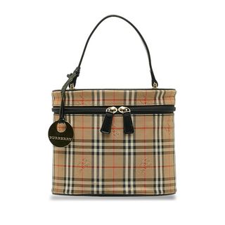 バーバリー(BURBERRY)のバーバリー ノバチェック シャドーホース ハンドバッグ バニティバッグ キャンバス レディース BURBERRY 【1-0132710】(ハンドバッグ)