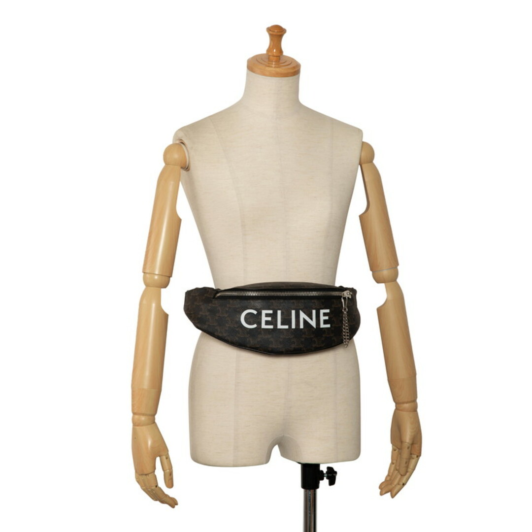 celine(セリーヌ)の美品 セリーヌ トリオンフ ウエストバッグ ボディバッグ 195972 PVC Nyron レディース CELINE 【222-33612】 レディースのバッグ(ボディバッグ/ウエストポーチ)の商品写真