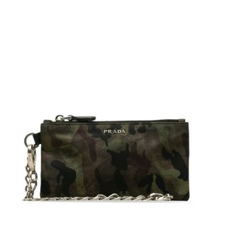 プラダ(PRADA)のプラダ テスート 迷彩柄 チェーン コインケース ナイロン レディース PRADA 【1-0134487】(コインケース)