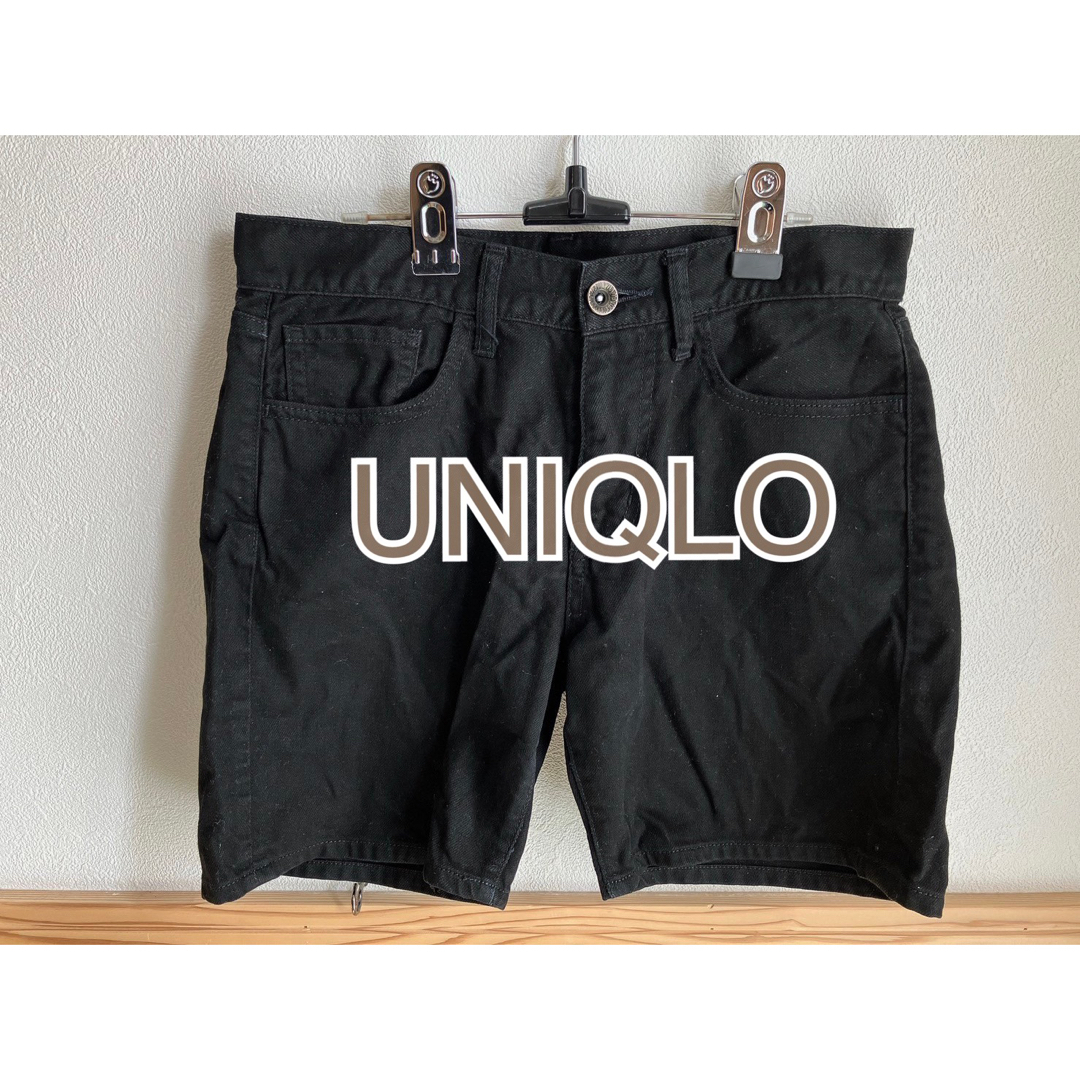 UNIQLO(ユニクロ)のショートパンツ　UNIQLO UJ  黒　23 レディースのパンツ(ショートパンツ)の商品写真