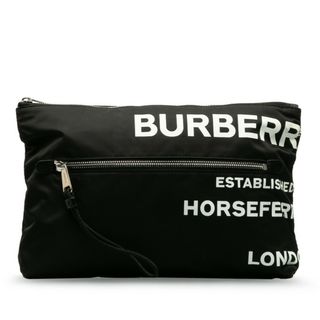 バーバリー(BURBERRY)のバーバリー ロゴ クラッチバッグ セカンドバッグ 8014756 ナイロン レディース BURBERRY 【1-0135061】(クラッチバッグ)