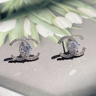 ハート形　天然ダイヤモンドピアス0.12ct　k18